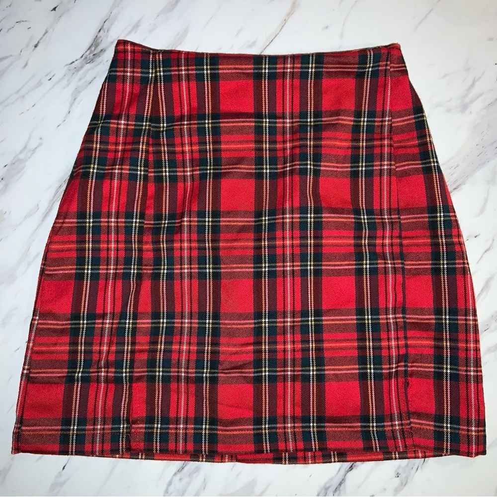 Brandy Melville Tartan Mini Skirt